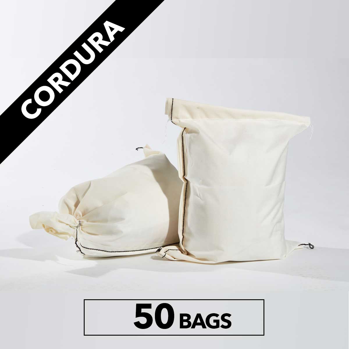 Cordura Sandbags, White, 50ct